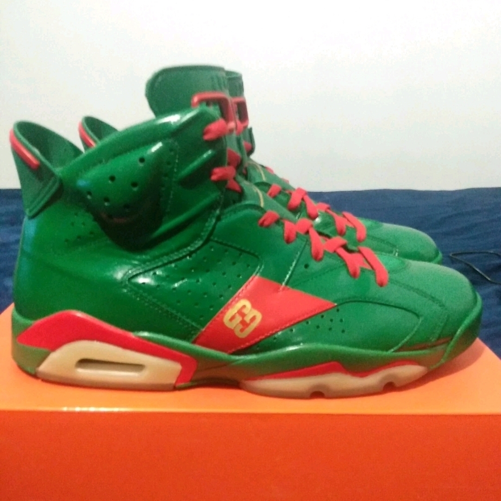 1 OF 1 Air Jordan 6 Retro "Gucci" Custom By Gabriel Goldwater Men's Size 13